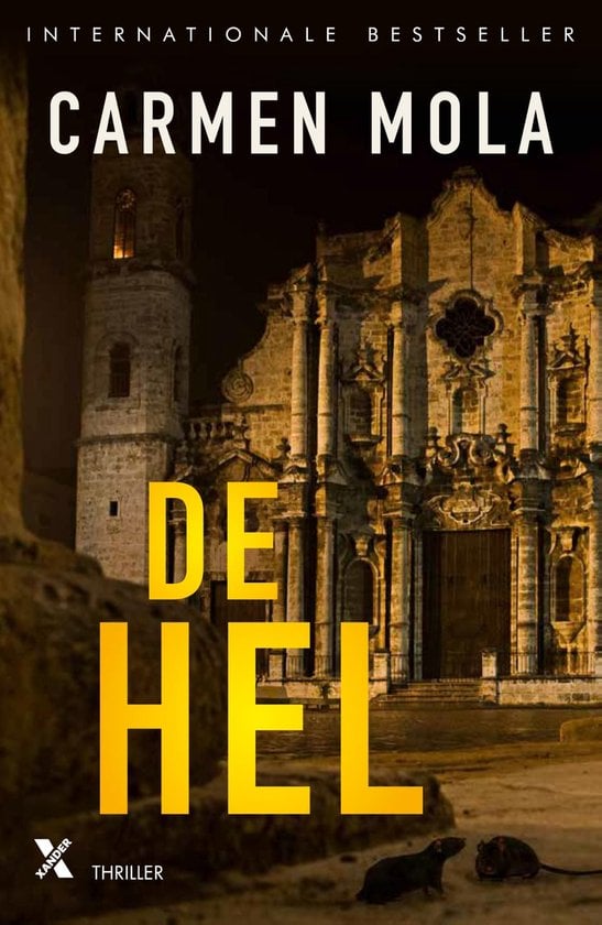 Omslag van het boek De Hel van Carmen mola. Op het omslag staat een kerk.