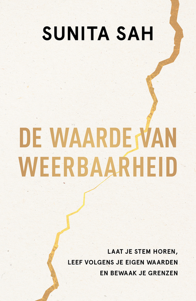 Licht achtergrond met een scheur in de kleur van goud